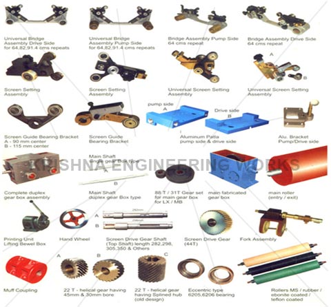 SPARES FOR ROTARY PRINTING MACHINE